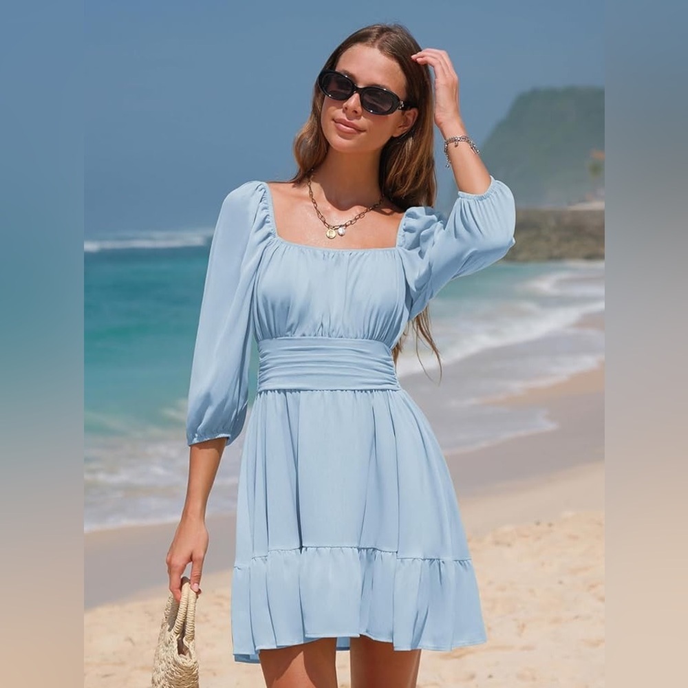 8/$20  Elegant Blue Women's Dress